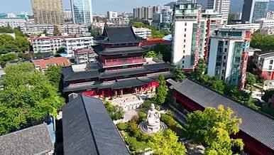 4k航拍南京城市地标毗卢寺视频的预览图